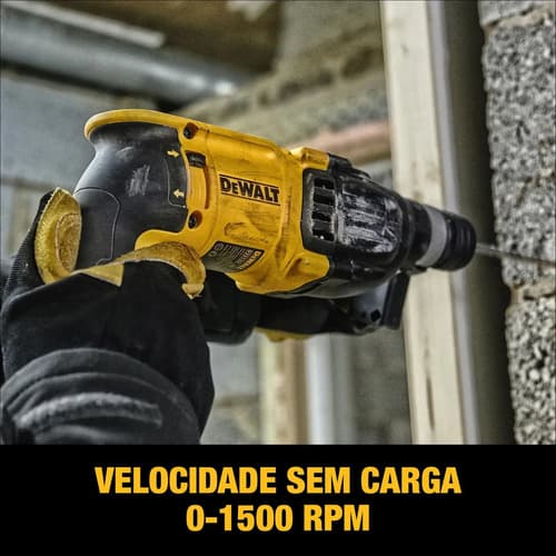 Martelete Perfurador Rompedor 3 Modos 1.500 Rpm Dewalt D25133k Com Maleta Amarelo 220v 60 Hz 8
