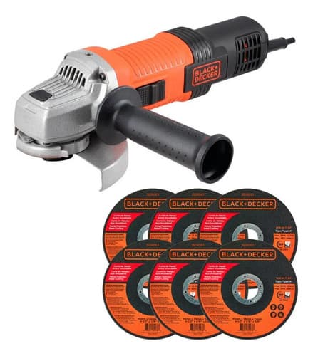 Esmerilhadeira 115mm Black Decker G720x 920w C/ 6 Discos - Laranja - 60 Laranja-escuro 220v 7