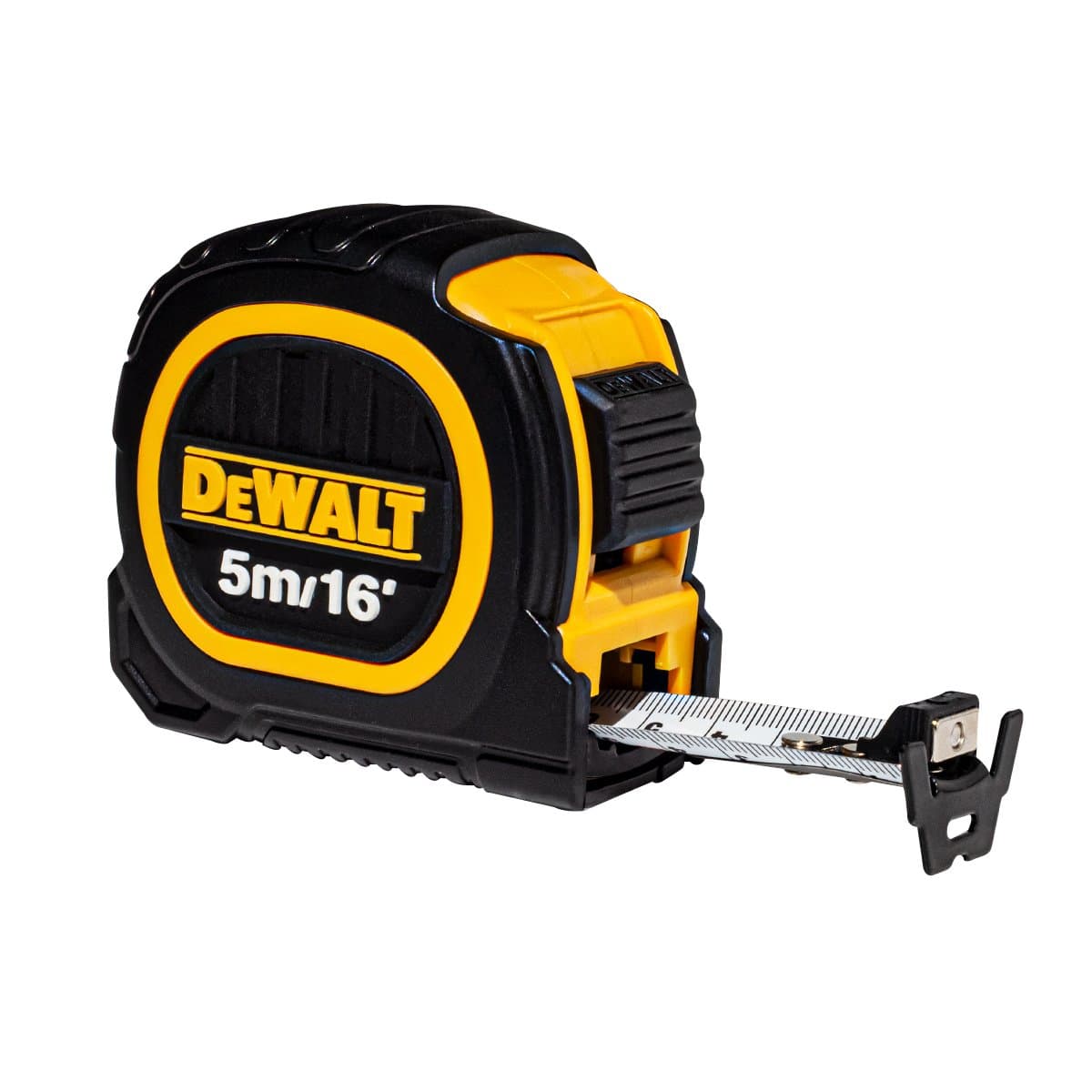 Trena Emborrachada De Bolso Dewalt Modelo Dwht34194l Com Gancho Magnético 5m 2
