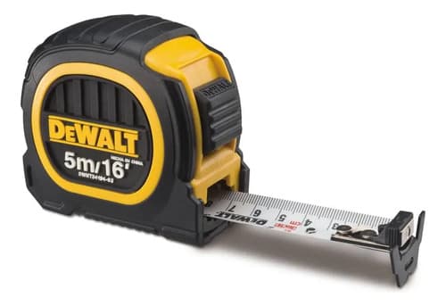 Trena Emborrachada De Bolso Dewalt Modelo Dwht34194l Com Gancho Magnético 5m 4