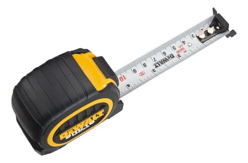 Trena Emborrachada De Bolso Dewalt Modelo Dwht34194l Com Gancho Magnético 5m 5