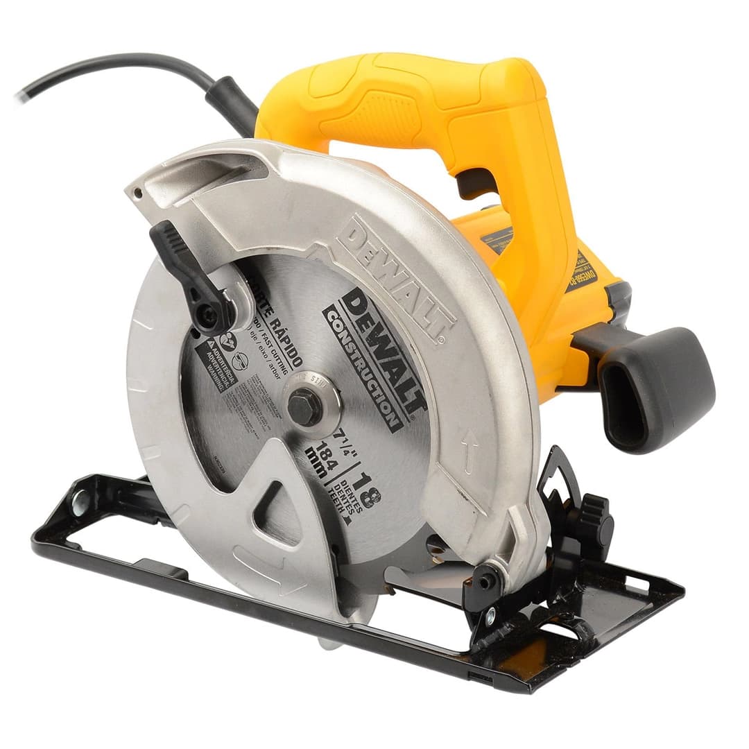 Serra Circular 7-1/4 Dewalt Modelo Dwe560 Disco De 24 Dentes Potência De 1400w Amarelo 127v 2