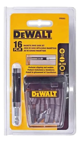 Kit Para Parafusar Com Guia Magnética 16 Peças Dewalt Dw2053 7