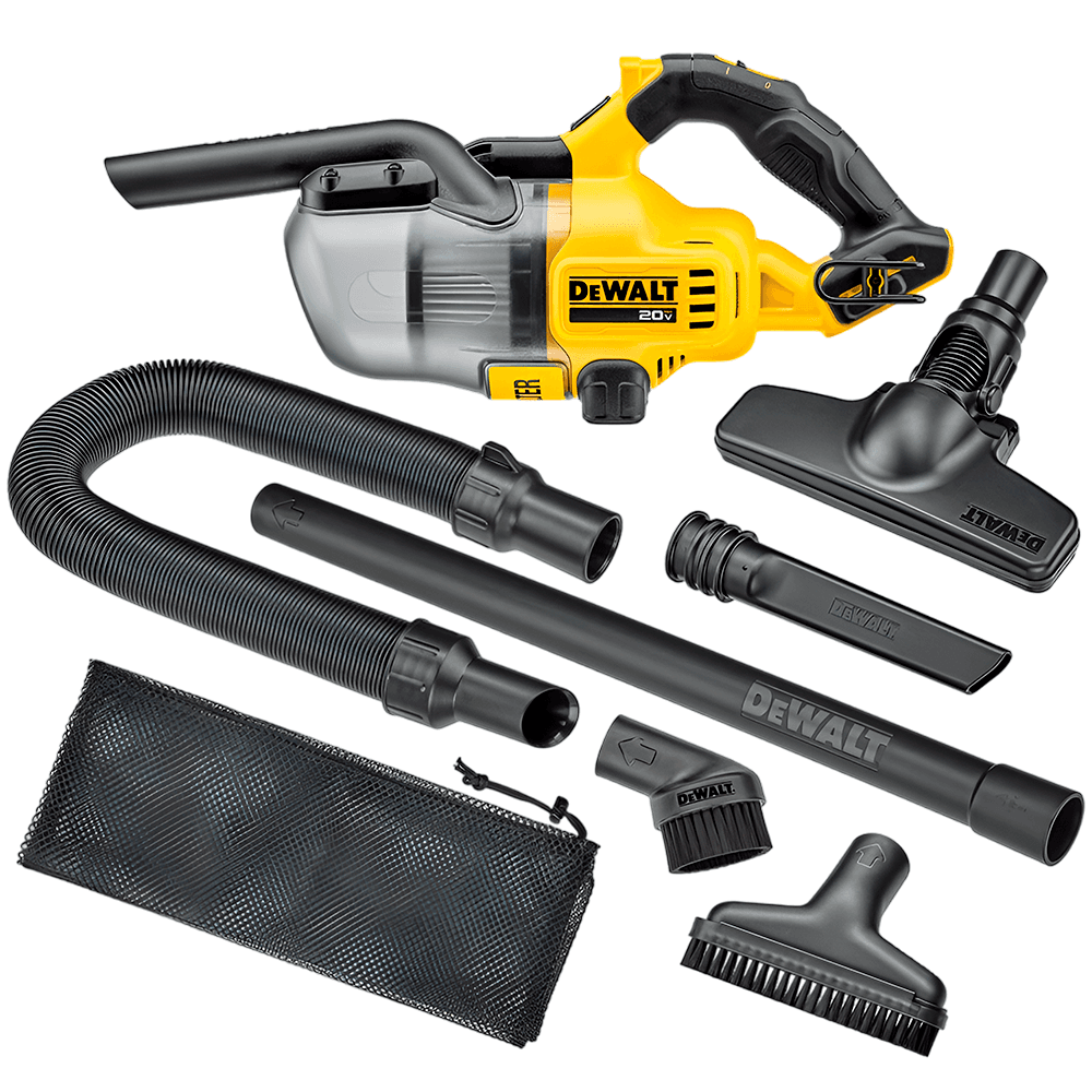 Aspirador De Pó Portátil Industrial Dewalt Modelo Dcv501hb Acompanha 6 Acessórios 20v Amarelo 2