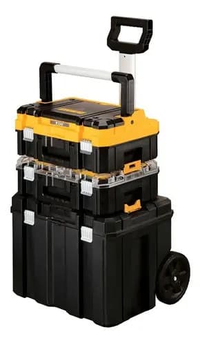 Maleta De Ferramentas Com Rodas Dewalt Dwst60404 3 Módulos Capacidade 50kg Cor Preto 5