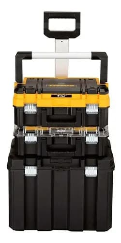 Maleta De Ferramentas Com Rodas Dewalt Dwst60404 3 Módulos Capacidade 50kg Cor Preto 7