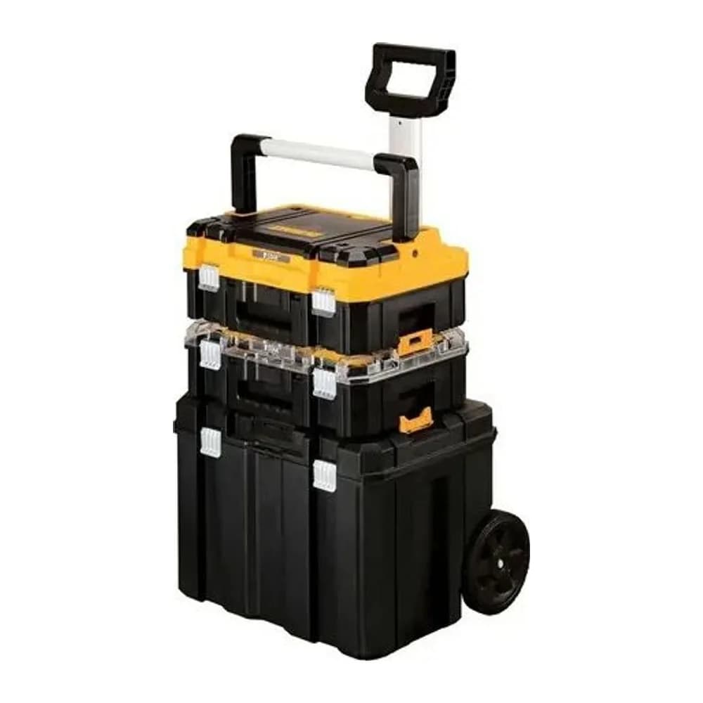 Maleta de Ferramentas com Rodas Dewalt DWST60404 3 Módulos Capacidade 50KG Cor Preto