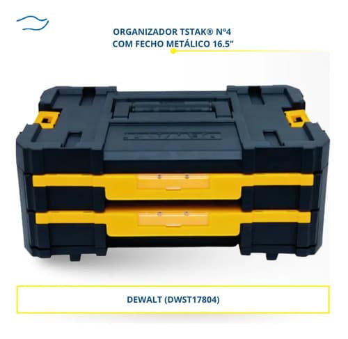 Caixa Organizadora De Ferramentas Dewalt Dwst17804 Capacidade De 7,5kg Preto/amarelo 7