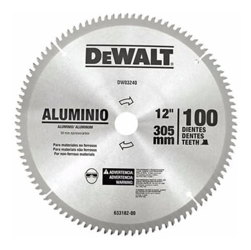 Disco De Serra De Madeira Dewalt Dwa03240 De 12 E 100 Dentes 6