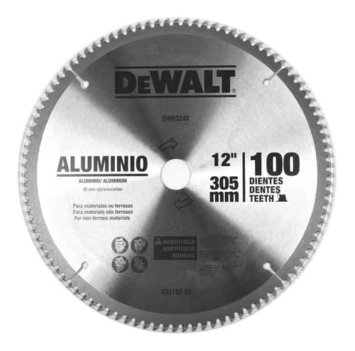 Disco De Serra De Madeira Dewalt Dwa03240 De 12 E 100 Dentes 8