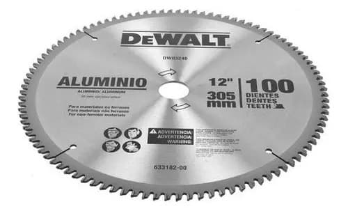 Disco De Serra De Madeira Dewalt Dwa03240 De 12 E 100 Dentes 11