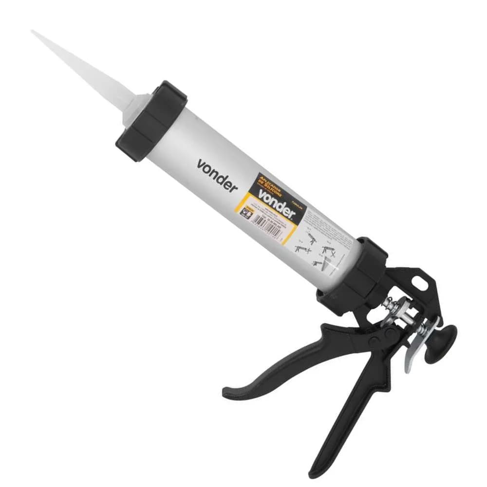 Aplicador Pistola Silicone Pu Profissional 600 Ml - Vonder