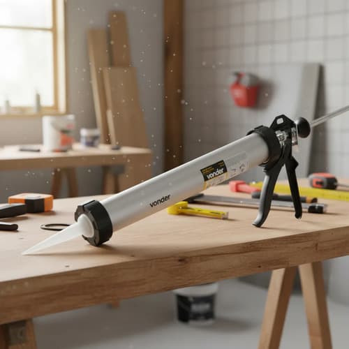 Aplicador Pistola Silicone Pu Profissional 600 Ml - Vonder 5