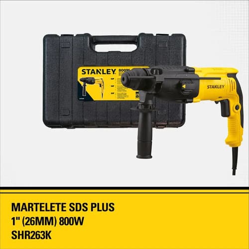Martelete Stanley Modelo Shr263k Potência 800w Amarelo/preto 220v 50 Hz/60 Hz 4