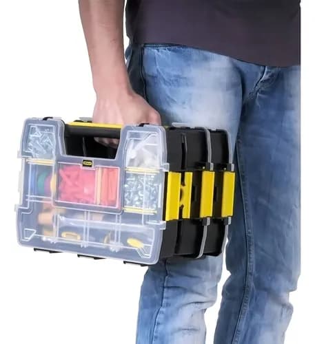 Caixa Organizadora Sortmaster Light Stst14021 Stanley Cor Preto 4