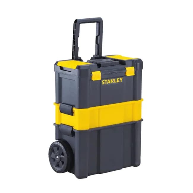Caixa De Ferramentas De Plástico Stanley Stst18631 Com Rodas 62,3 Cm X 28 Cm Preta Preto 3