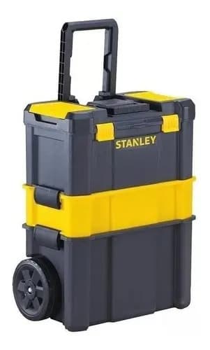 Caixa De Ferramentas De Plástico Stanley Stst18631 Com Rodas 62,3 Cm X 28 Cm Preta Preto 5