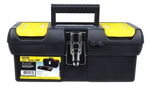 Caixa De Ferramentas Millenium 12,5 Stanley, Modelo 013013s, Caixa Fabricada Em Polipropileno Com Fechos Em Metal Niquelado E Bandeja Organizadora, Capacidade De 50kg Preto 4