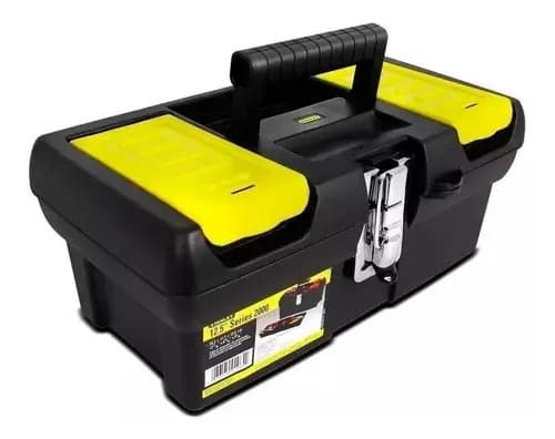 Caixa De Ferramentas Millenium 12,5 Stanley, Modelo 013013s, Caixa Fabricada Em Polipropileno Com Fechos Em Metal Niquelado E Bandeja Organizadora, Capacidade De 50kg Preto 5