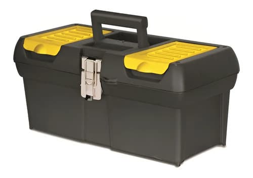 Caixa De Ferramentas Millenium 12,5 Stanley, Modelo 013013s, Caixa Fabricada Em Polipropileno Com Fechos Em Metal Niquelado E Bandeja Organizadora, Capacidade De 50kg Preto 10