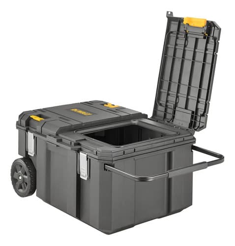 Caixa De Ferramentas Contractor Dewalt Modelo Dwst17871 Organizador Empilhável Capacidade De 50kg Preto 3