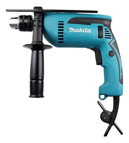 Furadeira Martelete Parafusadeira Elétrica De 13mm Makita Hp1640x2 680w + Accesorio Azul-turquesa 220v 3