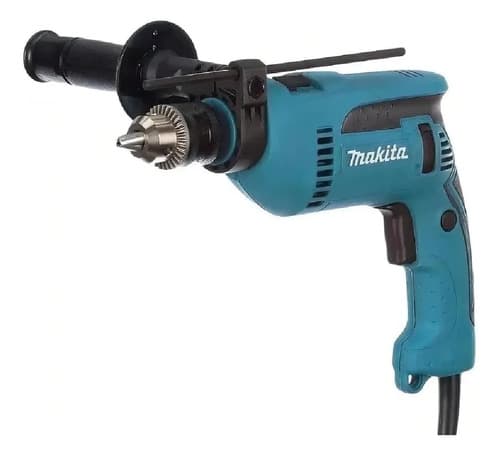 Furadeira Martelete Parafusadeira Elétrica De 13mm Makita Hp1640x2 680w + Accesorio Azul-turquesa 220v 4