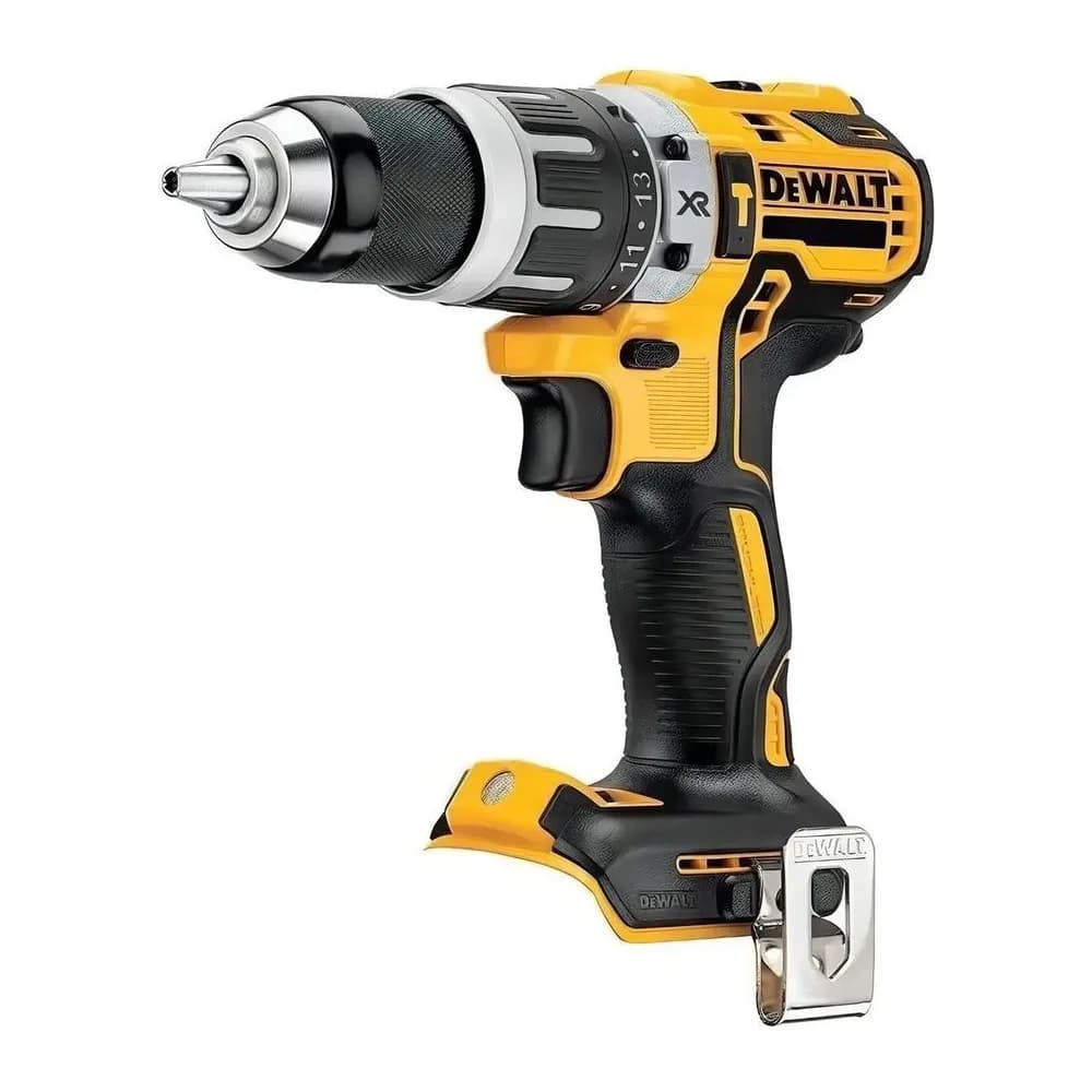 Parafusadeira e Furadeira de Impacto À Bateria 13MM Dewalt Modelo DCD796B Sem Bateria Amarelo/preto 20V