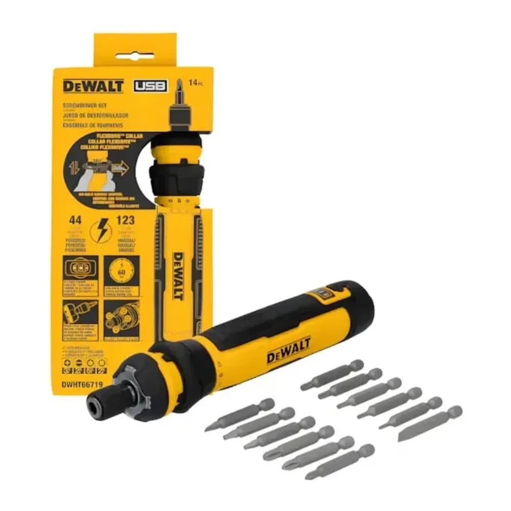 Parafusadeira Sem Fio com Controle Flexdrive e Pontas Dewalt DWHT66719 Preto